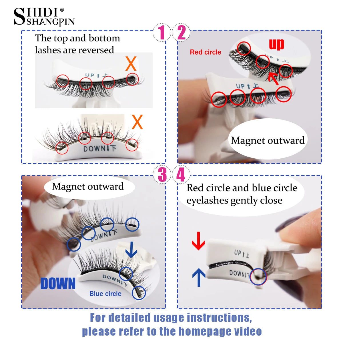 Cils Magnétiques Réutilisables - Look Naturel Instantané